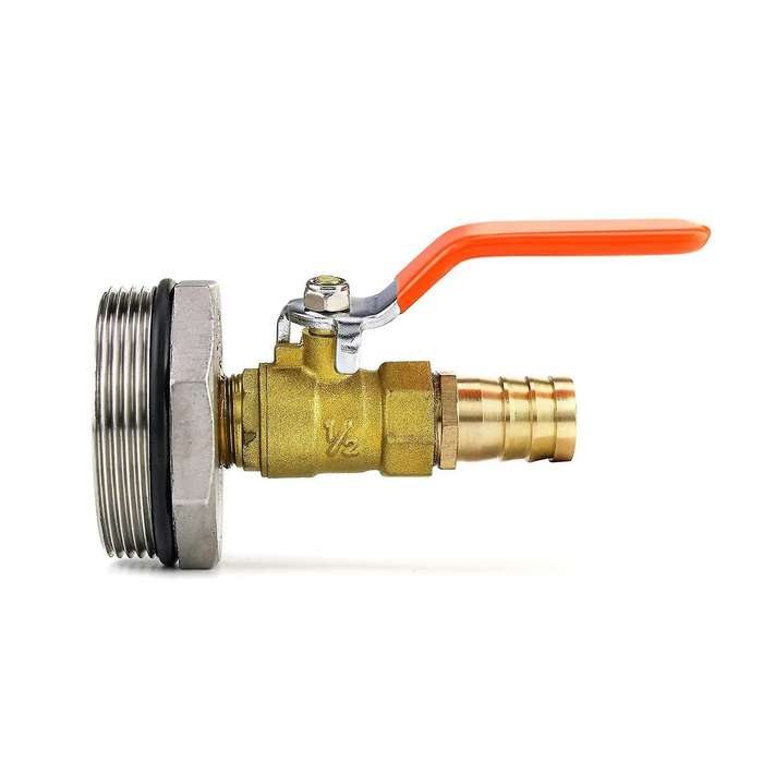 2inch Drum Faucet External Thread Adapter Brass Barrel Straight