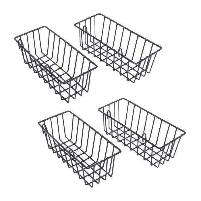 2 Pack Wall Grid Panel Hanging Wire Basket,grid Wall Storage Basket
