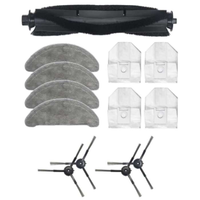 13pc for Xiaomi Roidmi Eve Plus Sweeper Side Main Brush Dust Bag Rag