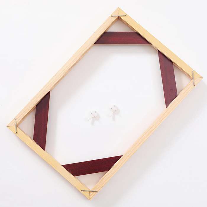 Wooden Telescopic Pole Painting Canvas Wooden Frame, (40x50cm)