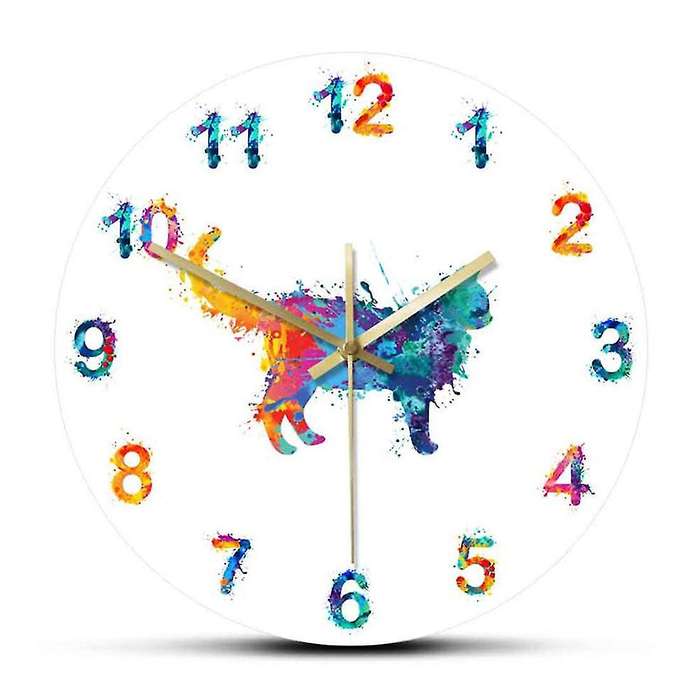Colorful Numbers Modern Wall Clock Home Decoration Wall Clock