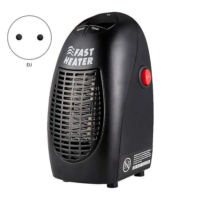 400w Fan Heater Wall Mounted Electric Heater Stove Radiator Eu Plug