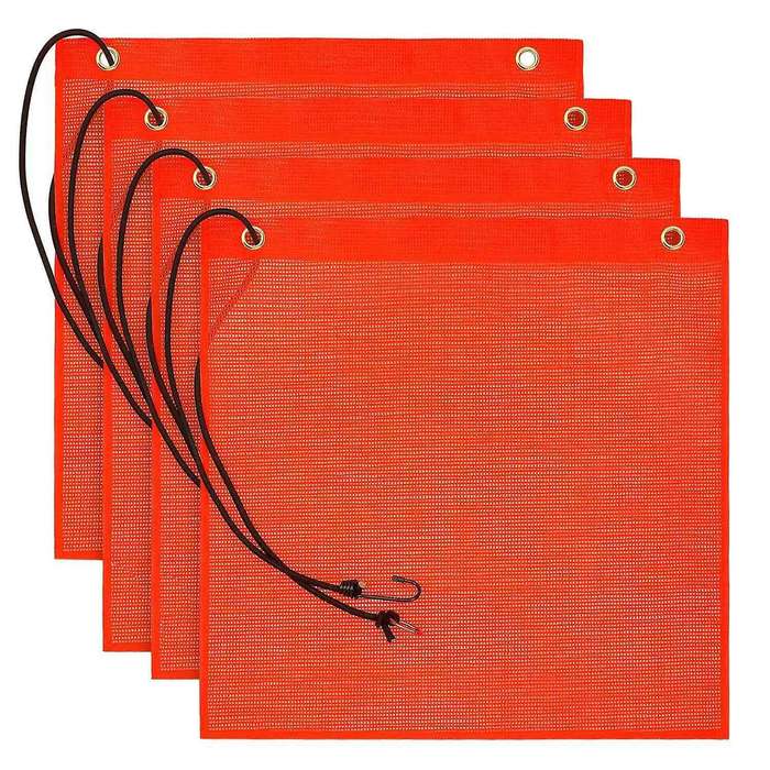 Bungee Safety Flag Good Visibility Weatherproof Flag with Grommets