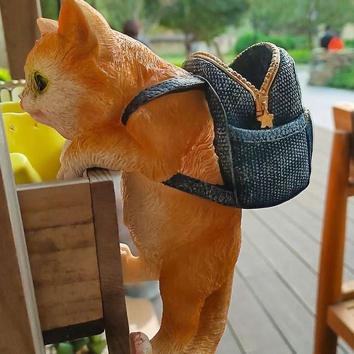 Garden Flowerpot Fish Tank Cat Decoration Gift Pendant Ornament C