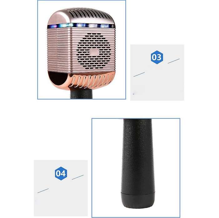 Karaoke Live Party Singing Microphone for Mobile Phone Pc Silver