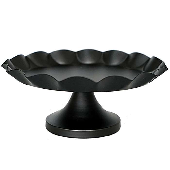 Metal Cake Stand Black Cupcake Plate Tools for Home Decoration-m