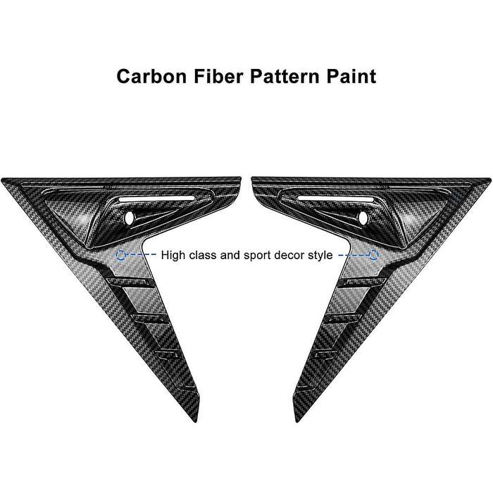 Side Camera Cover for Tesla Model 3 2017-2021 Model Y 2020 Black