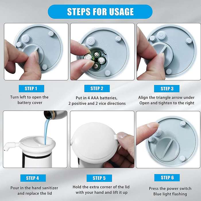 Soap Dispenser 350ml Auto Soap Dispenser Ipx6 Waterproof for Home