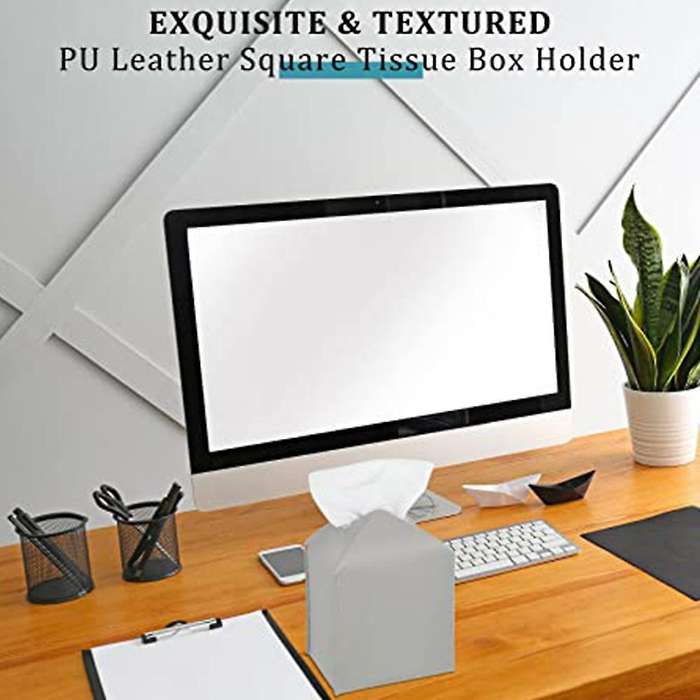 3pcs Tissue Box Pu Tissue Box Holder, Toilet for Bathroom Vanity