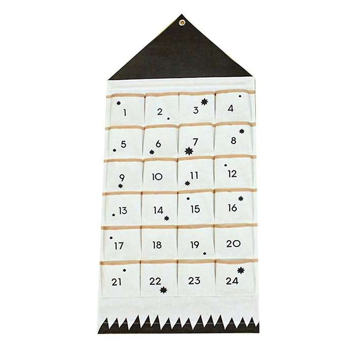 Christmas Calendar to Hanging Xmas Ornaments Advent Drawstring Bags