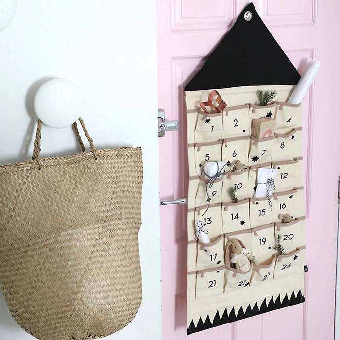 Christmas Calendar to Hanging Xmas Ornaments Advent Drawstring Bags