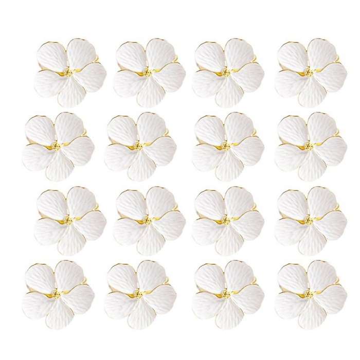 16 Pcs Flower Napkin Buckle, Used for Wedding, Daily Party Decoration