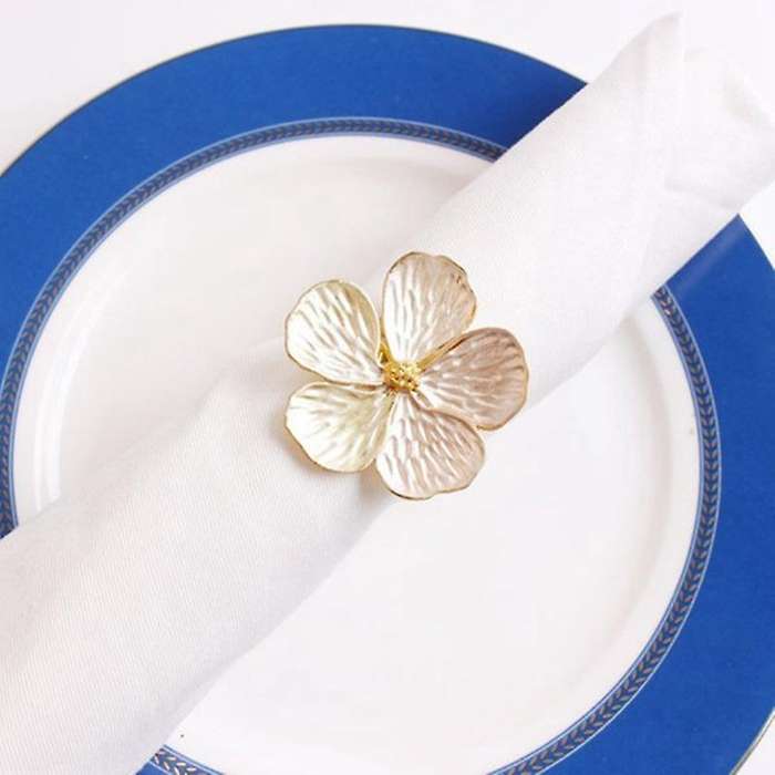 16 Pcs Flower Napkin Buckle, Used for Wedding, Daily Party Decoration