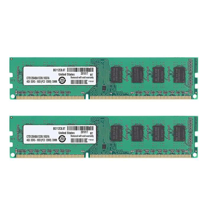 2x Ddr3 4gb Memory Ram Pc3-12800 1.5v 1600mhz Desktop Memory Dimm