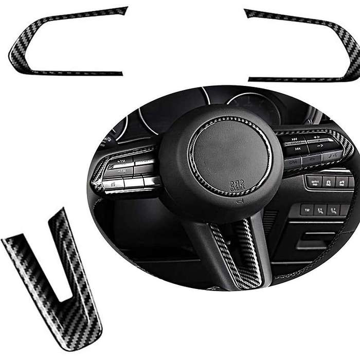 Carbon Fiber Steering Wheel Frame Cover, for Mazda 3 Cx-30 2019 2020
