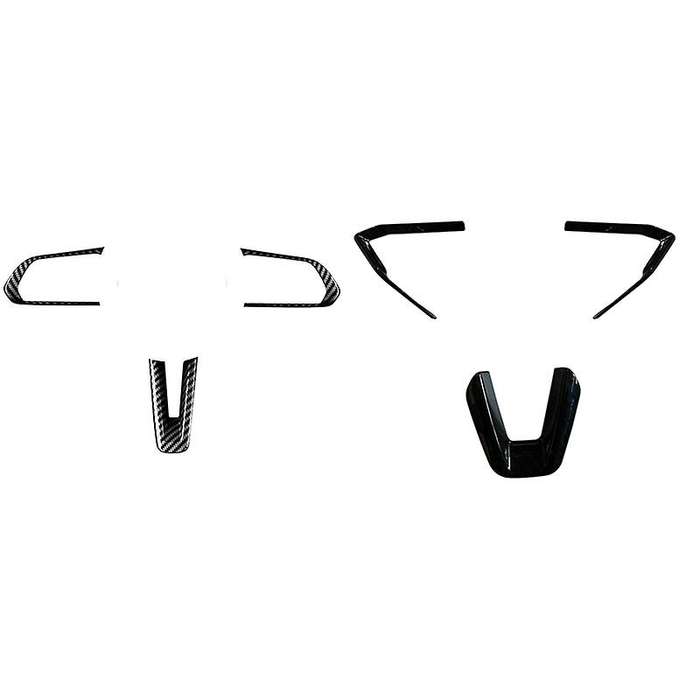 Carbon Fiber Steering Wheel Frame Cover, for Mazda 3 Cx-30 2019 2020