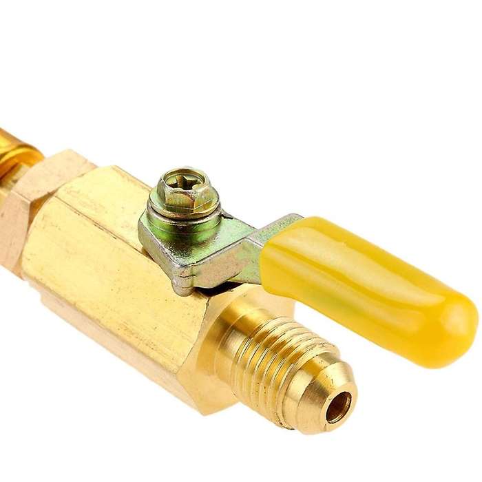 R134a R410a R22 R12 Charging Hoses and Ball Valve Kit Coded Hoses