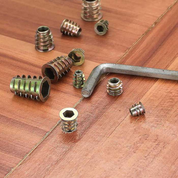 235 Threaded Nut Inserts, M4/m5/m6/m8/m10 Zinc Alloy Threaded Sockets