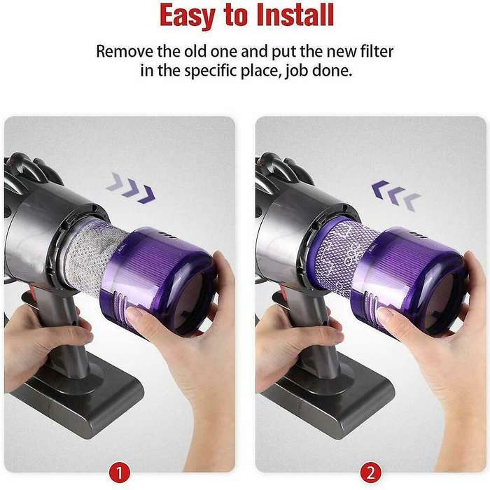 4 Pack Replacement Filter for Dyson V11 Sv14 with Cleaning Brush