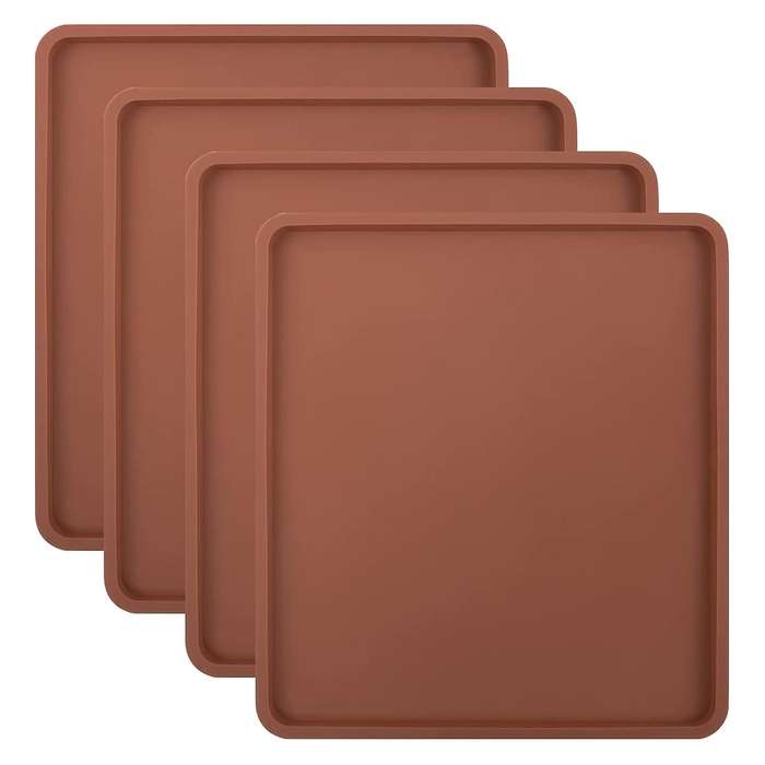 4pcs Silicone Dehydrator Mats with Edge - Silicone Sheets Compatible