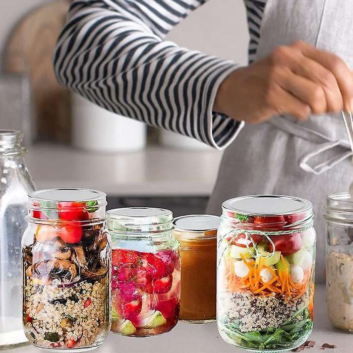 70 Pcs Wide-mouth Jar Lids, for Split Lids for Mason Jars, with Seal