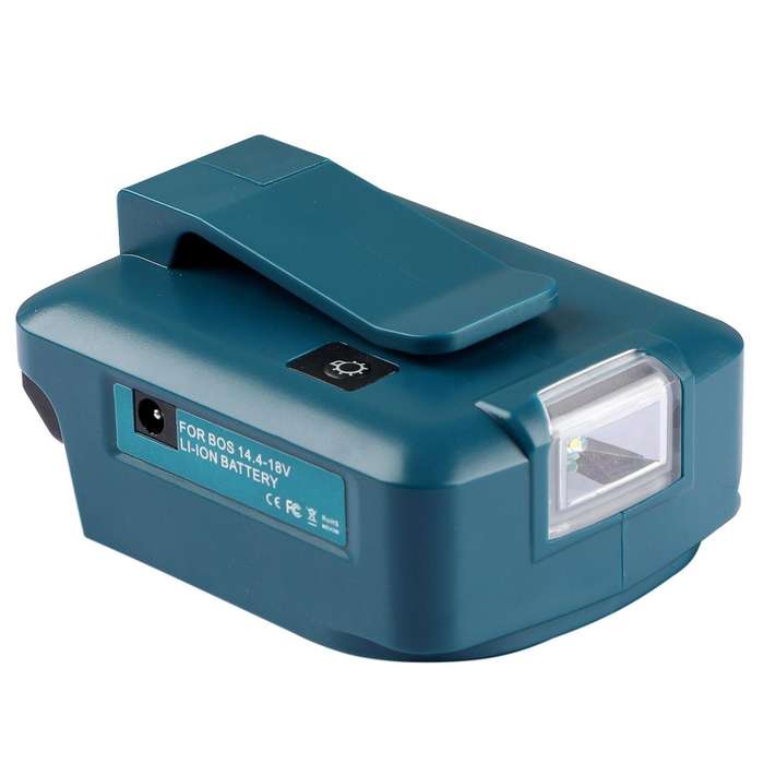 14.4v/18v Lithium Battery Adapter Led Spotlight for Bosch Batteries