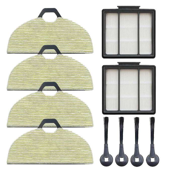 Side Brushes Filters Cleaning Mop Pads for Shark Rv2001wd Av2001wd
