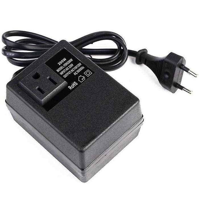 110v Step Down Travel Voltage Transformer Converter Eu Plug (only Used By Electrical Appliances With