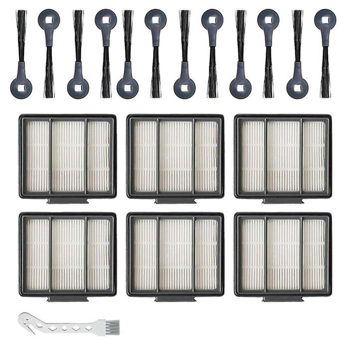 Hepa Filters and Brushes Replacement Set for Shark Rv1001ae Rv101