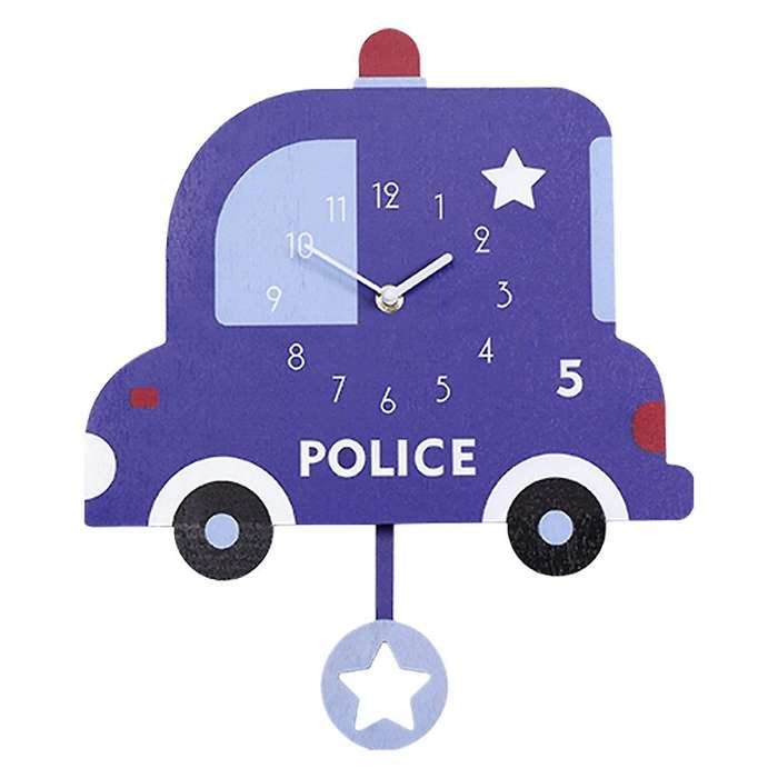 Baby Room Wall Clock Creative Decoration Cute Cartoon Swing Clock