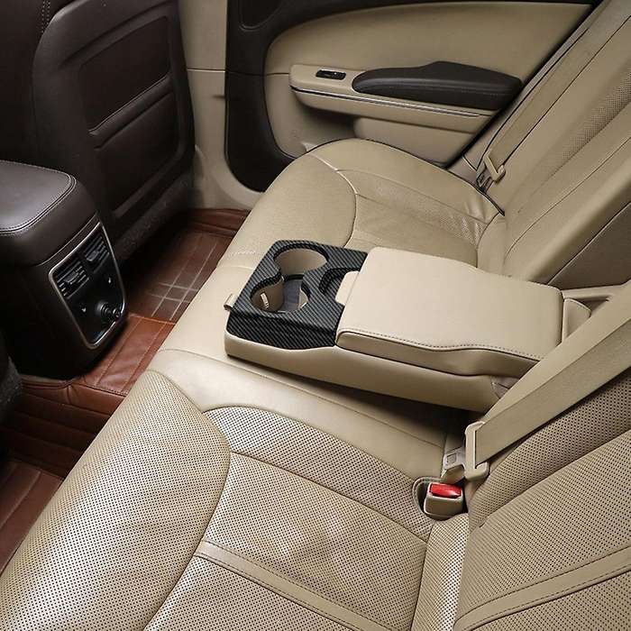 For Dodge Chrysler 300c Car Rear Armrest Water Cup Holder Cover Trim