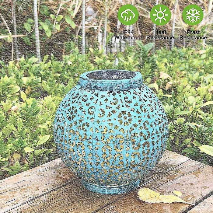 Solar Lanterns Outdoor, Hanging Lanterns Solar Powered with Handle