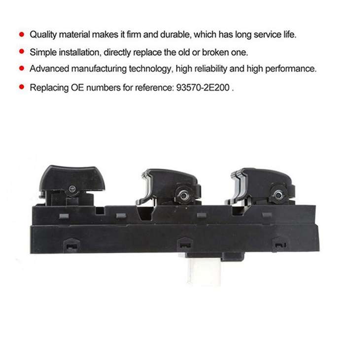 Front Left Master Power Window Switch for Hyundai Tucson 2005-2008