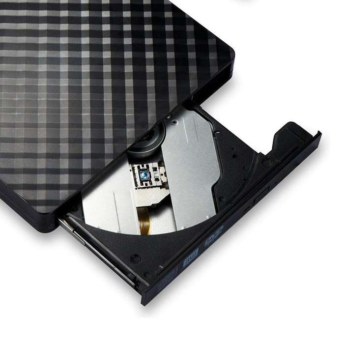 Cd Dvd /-rw Optical Drive Burner Writer for Laptop Desktop(black)