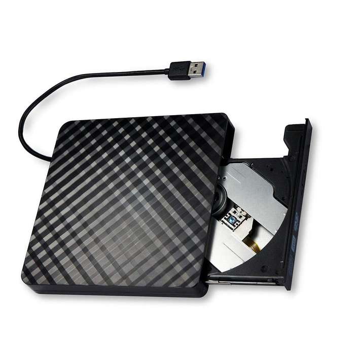 Cd Dvd /-rw Optical Drive Burner Writer for Laptop Desktop(black)