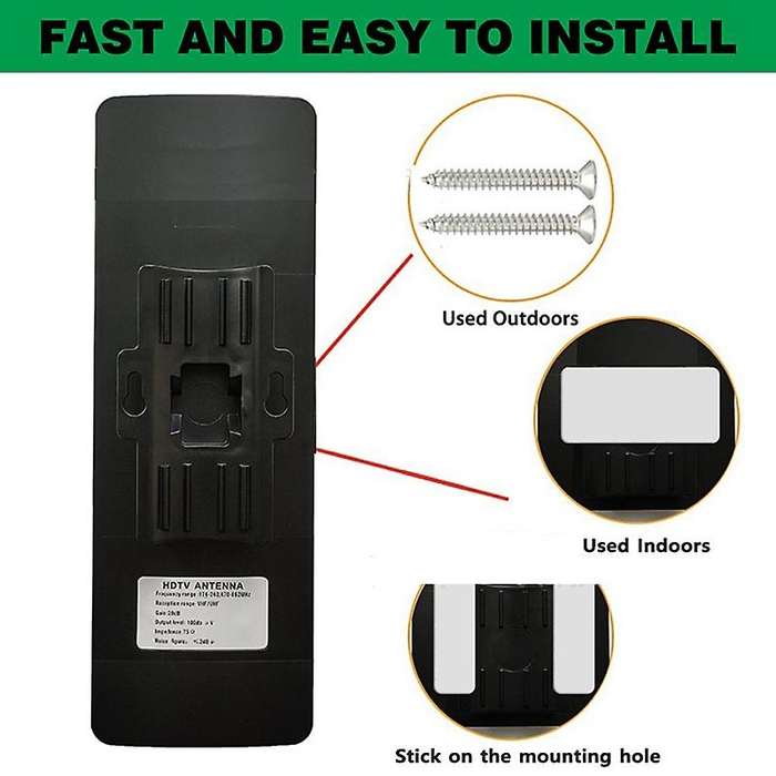 New Technology Amplifiered Indoor Outdoor Tv Antenna,support Tv