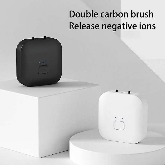 2 Pcs Mini 10 Million Negative Ion Generator Air Purifier Black+white
