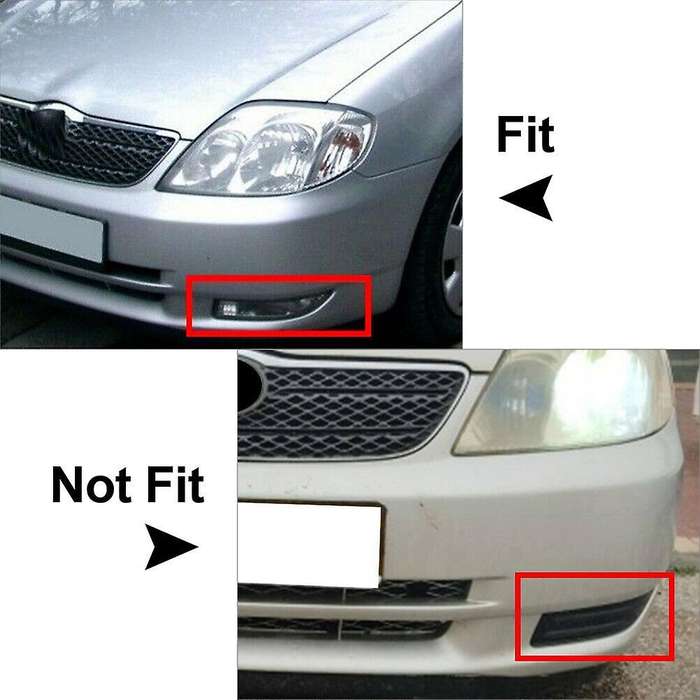 Front Right Bumper Lamp Fog Lights Cover for Toyota 8121112150