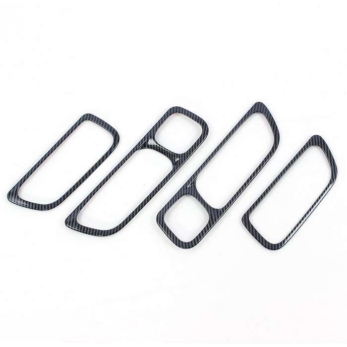 Car Accessories Carbon Fiber Abs Car Inner Door Handle Frame Cover