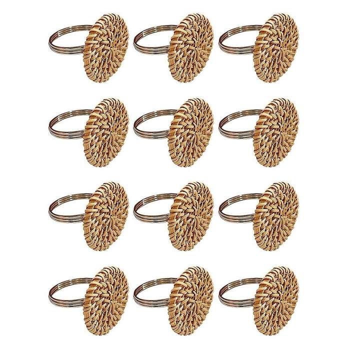 Fall Napkin Rings Set Of 6, Vintage Napkin Ring for Table Setting