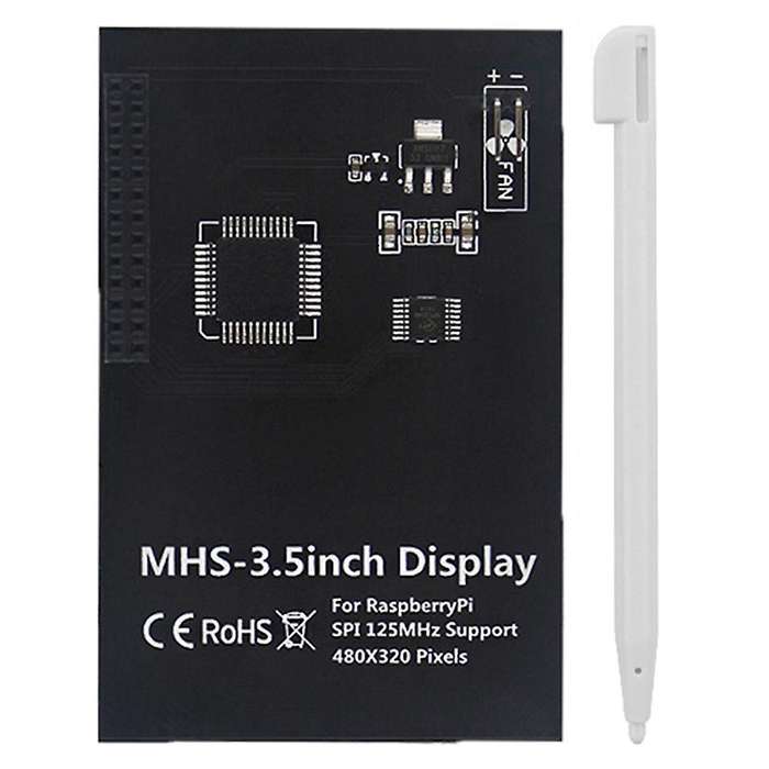 3.5 Inch Touchscreen for Raspberry Pi 4b/3b+/3b with Touchpen, Black