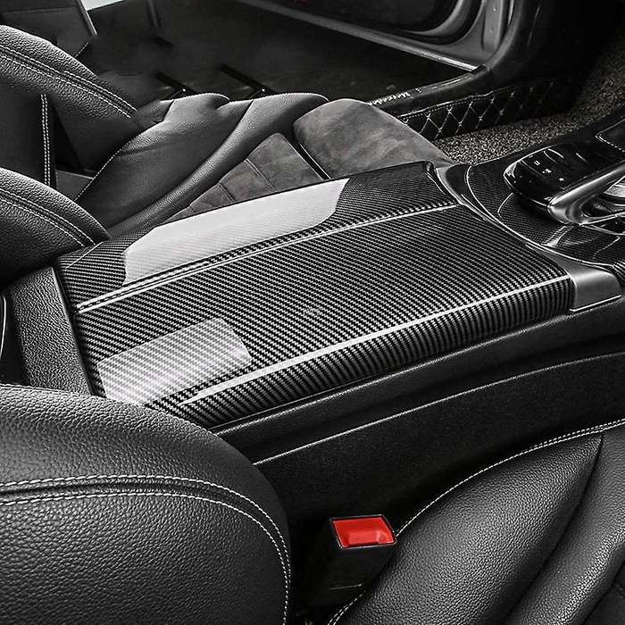 Car Carbon Fiber Armrest Box for Mercedes Benz E Class W213 2016-2019