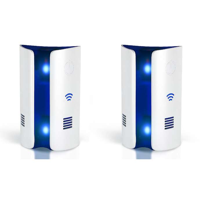 2x Ultrasonic Electromagnetic Pest Repellent Control(us Plug)