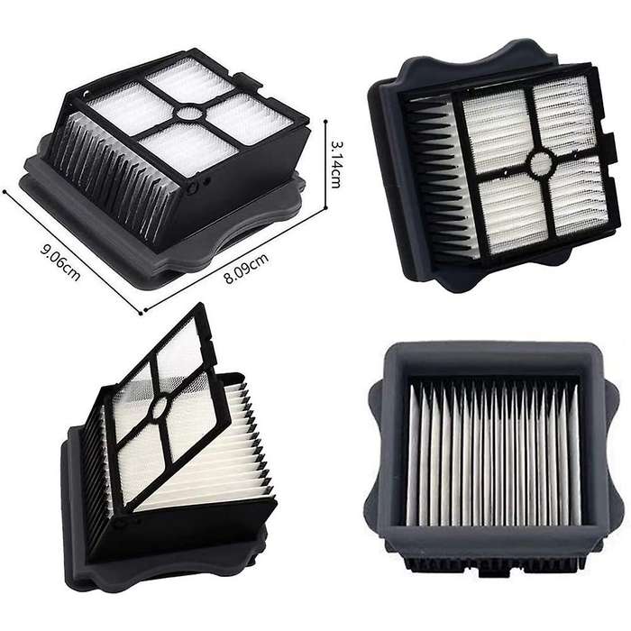 For Tineco Floor One S5, 2 Pack Brush Rollers, 4 Pack Vacuum Filters