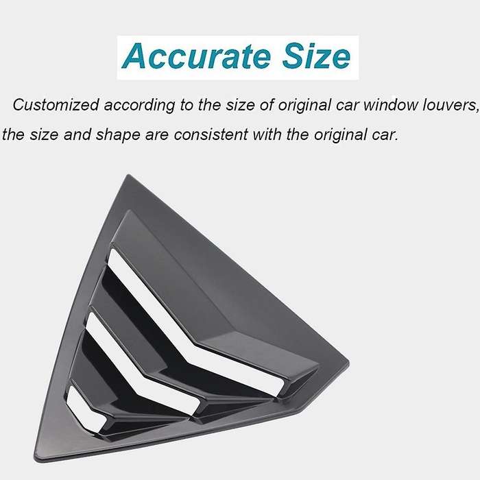 2pcs for Buick Regal 2017-2021 Rear Window Louver Cover, Matte Black