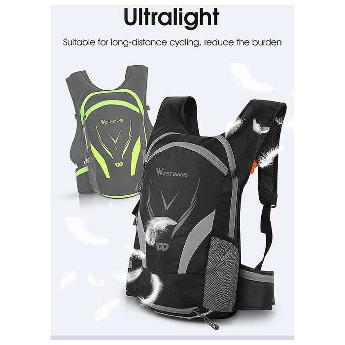 West Biking Bicycle Backpack 16l Capacity Cycling Storage Bag,black