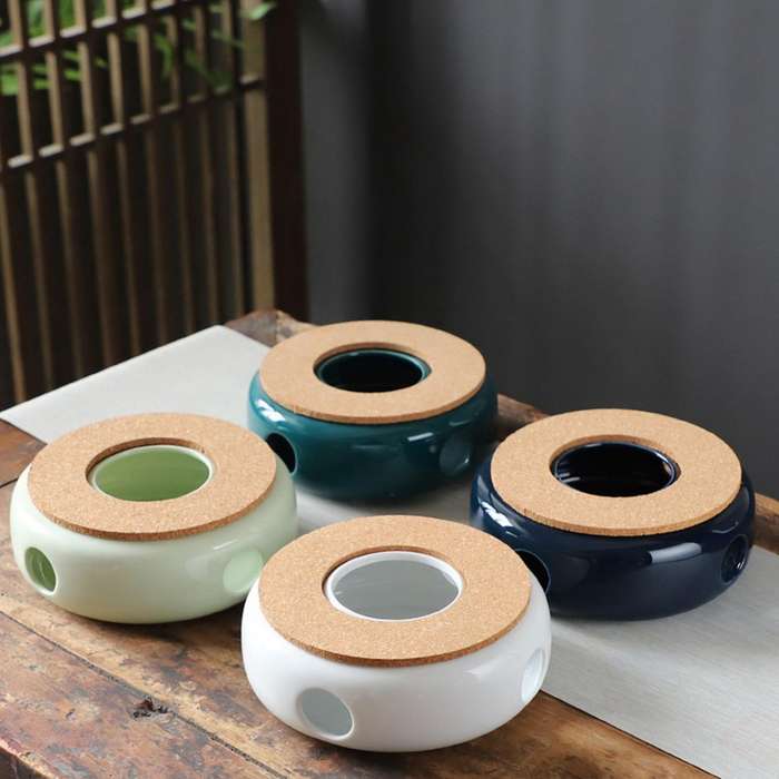 Ceramic Tea Warmer Tea Warmer Cork Mat for Tea Maker Coffee Maker A