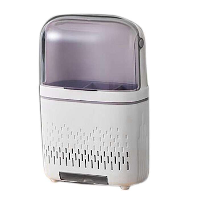 Multifunctional Dustproof Tableware Rack Knife Holder(white)