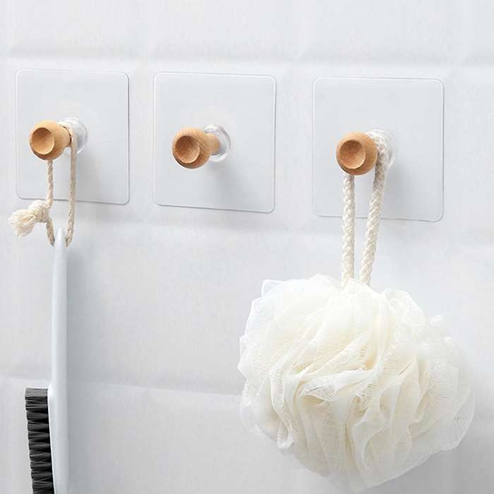 Wall-mounted Nordic Solid Wood Hook Creative Household Wooden Hook