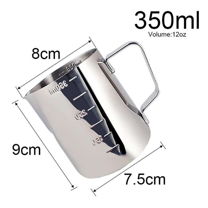 Espresso 51mm Coffee Tamper Mat with 350ml Milk Jug Barista Set